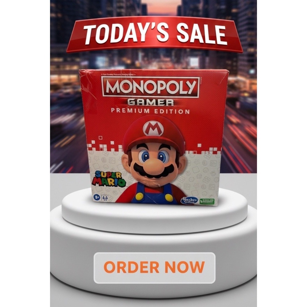 #204 Super Mario MONOPOLY Gamer Premium Edition Board Game